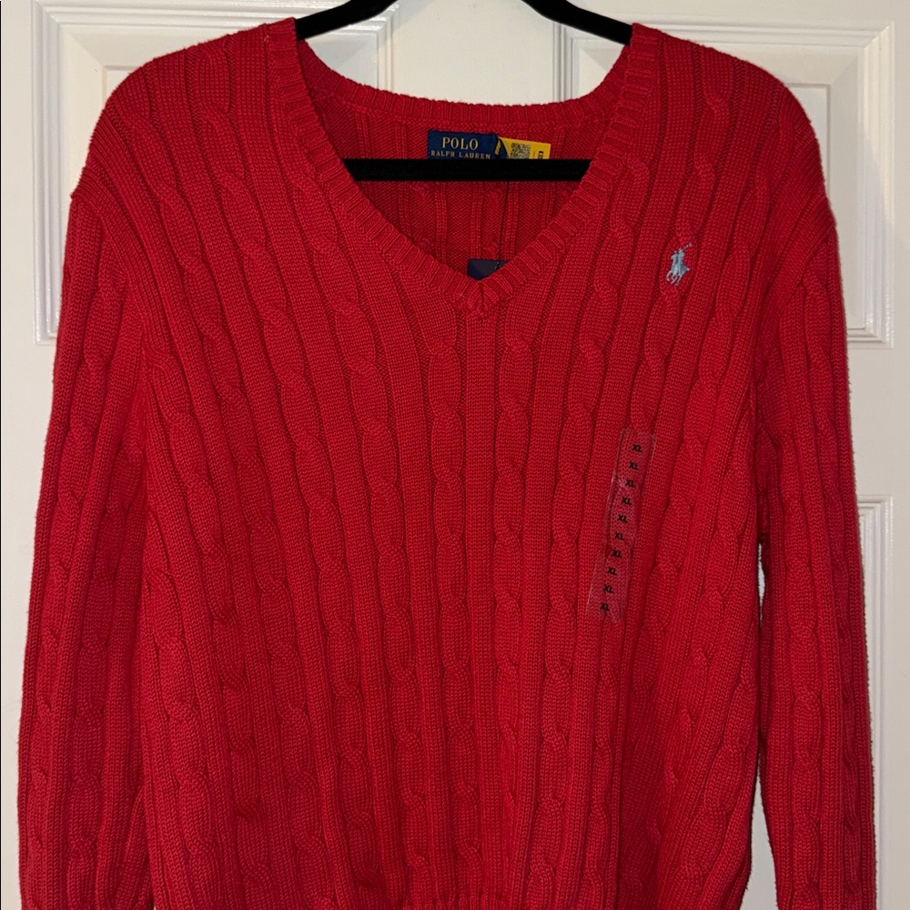 New Polo Ralph Lauren v neck sweater